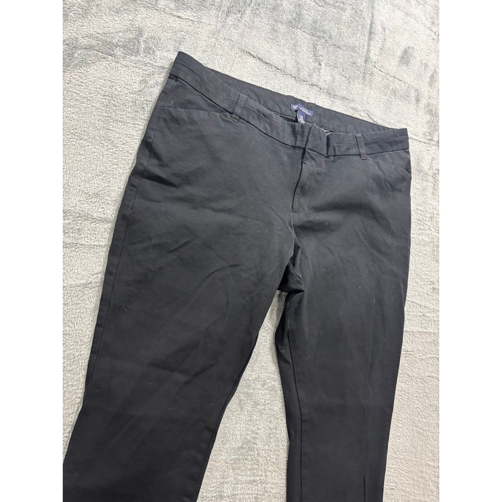Gap 18R Black Slim City Crop Pants Womens Casual Preppy Office Workwear