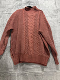 Maurices Womens XXL Rust Cable Knit Mock Neck Sweater Cozy Casual