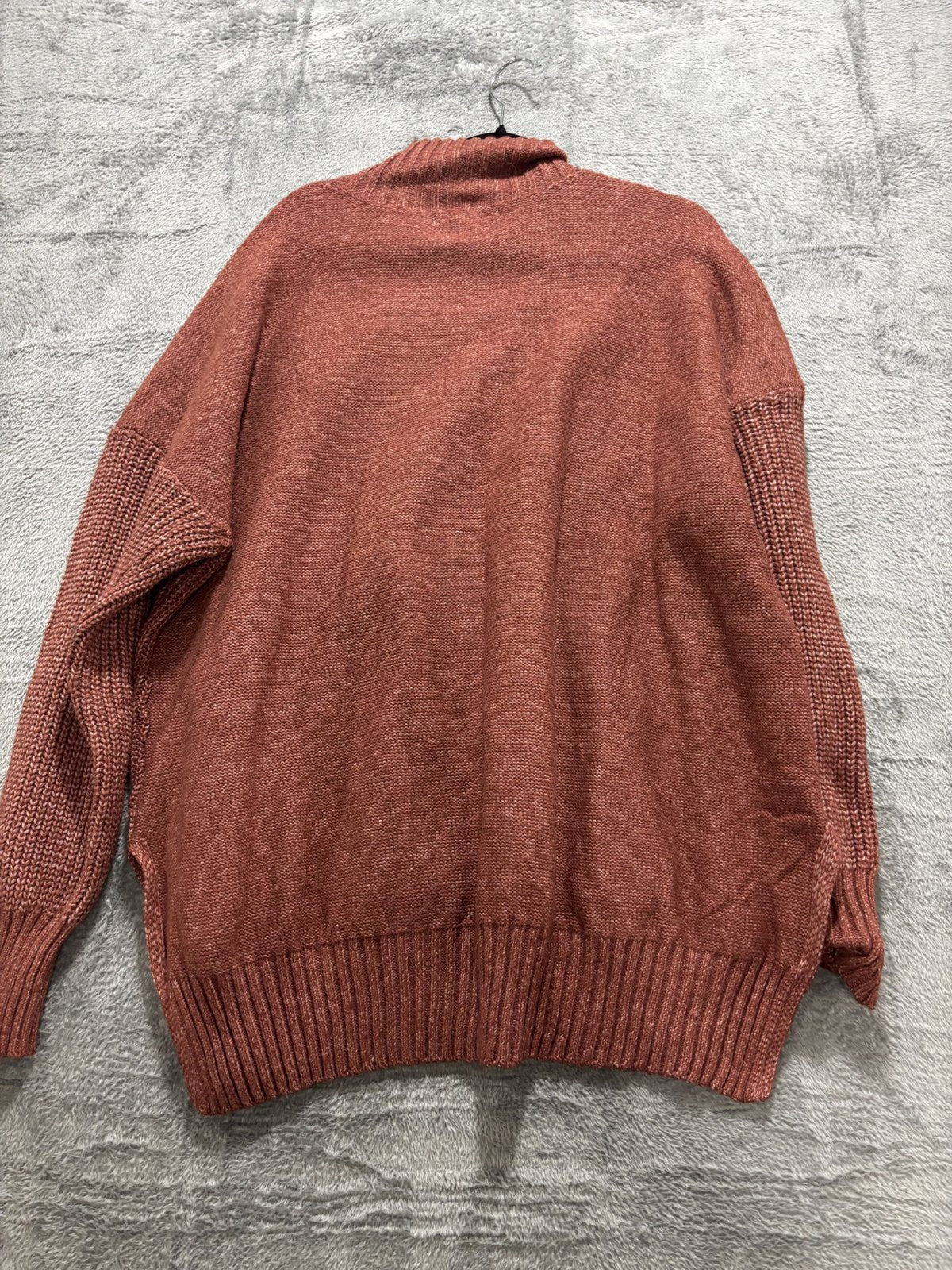 Maurices Womens XXL Rust Cable Knit Mock Neck Sweater Cozy Casual