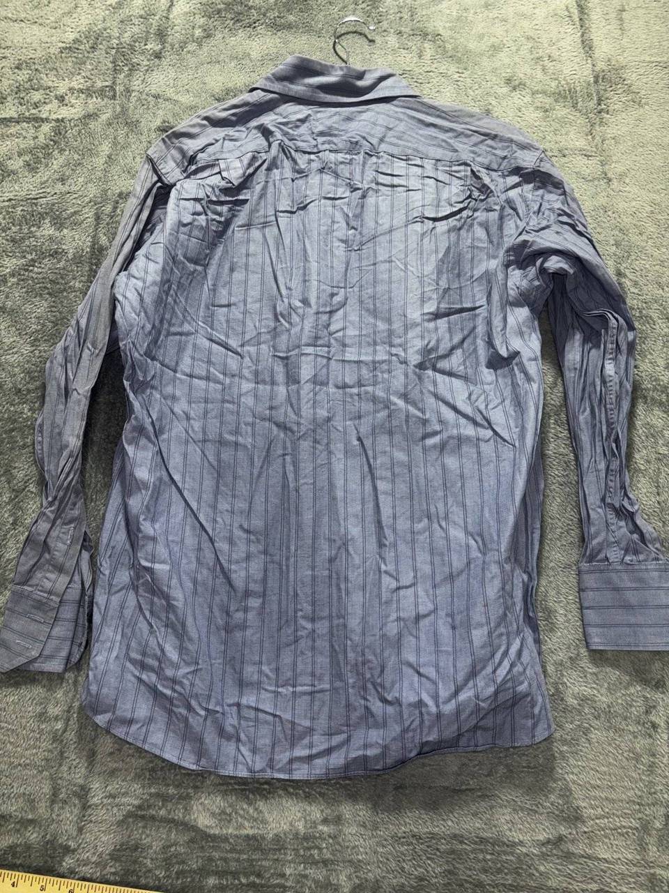 Ben Sherman Men's Blue Striped Dress Shirt 16 32-33, photo 7 of 11