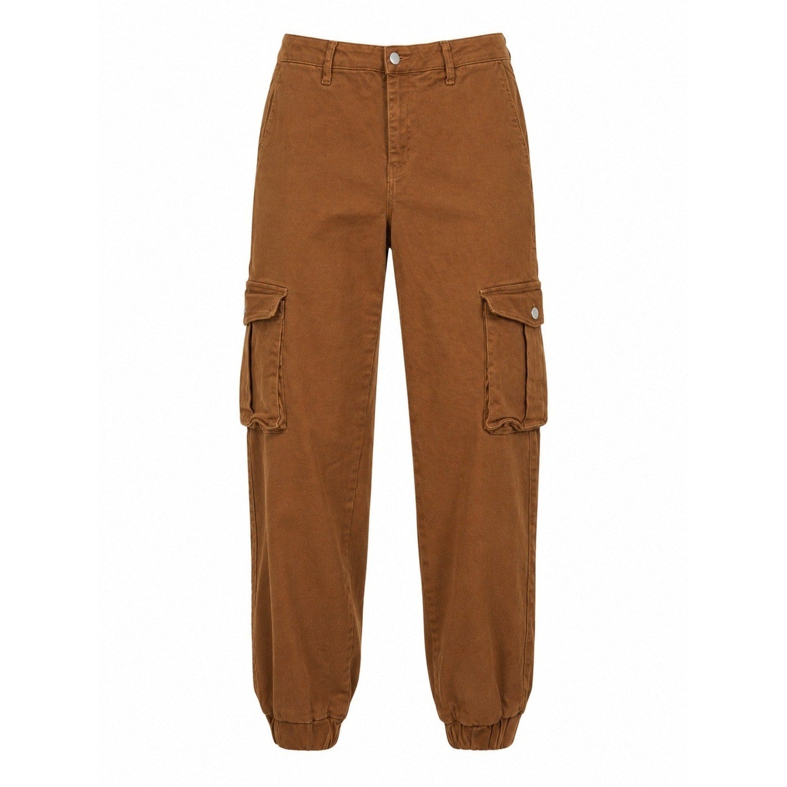 Windsor Denim Brown High Rise Cargo Jogger Pants Women Large TS40 Tobacco