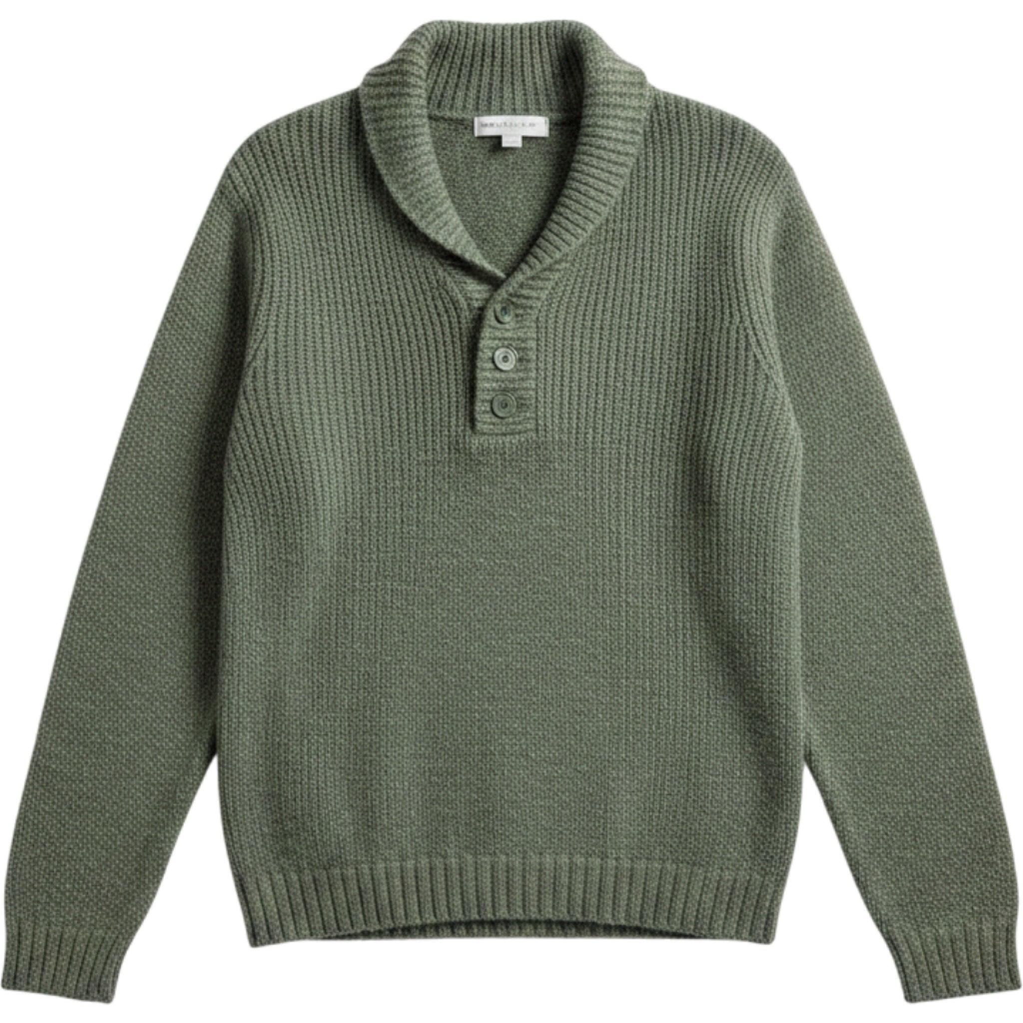 Carolyn Taylor Green Knit Henley Sweater Women's XL Cozy Casual Top