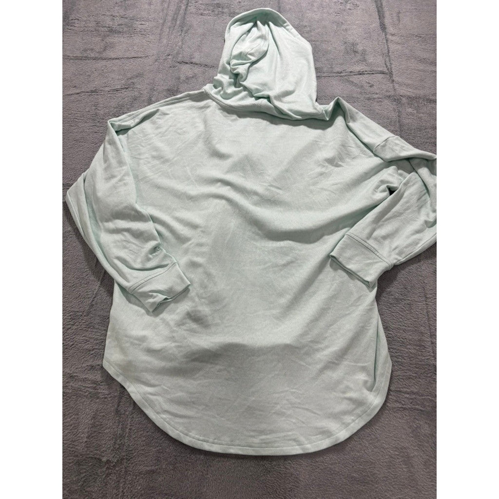 Maurices Women XXL Mint Green Full Zip Hoodie Relax Fit High Low Hem Sweatshirt