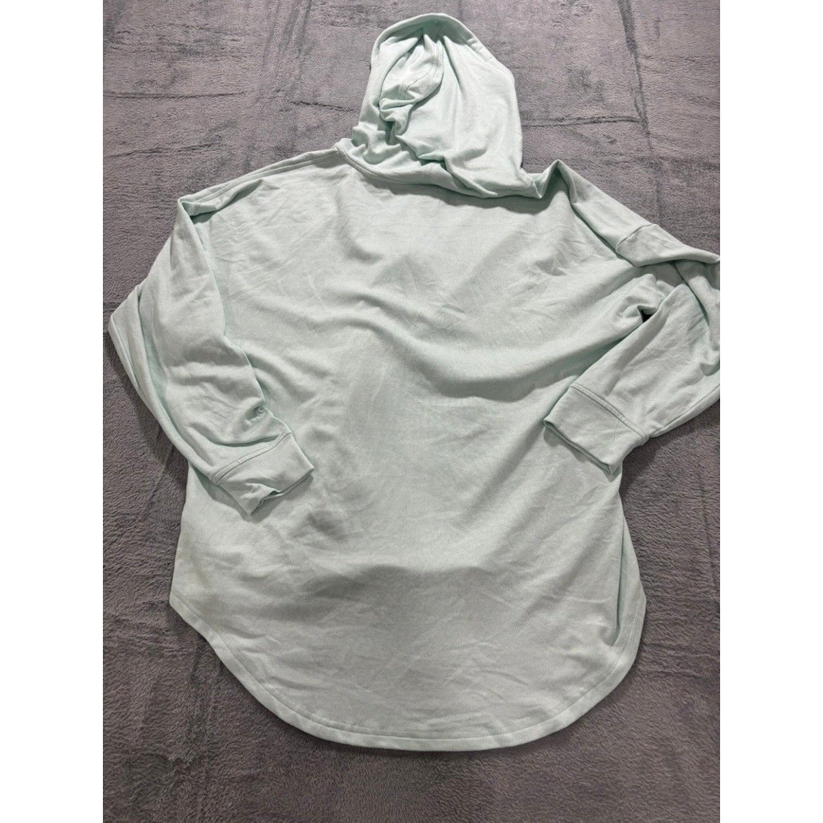 Maurices Women XXL Mint Green Full Zip Hoodie Relax Fit High Low Hem Sweatshirt