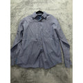 Bugatchi Men's Blue Check Dress Shirt Size M