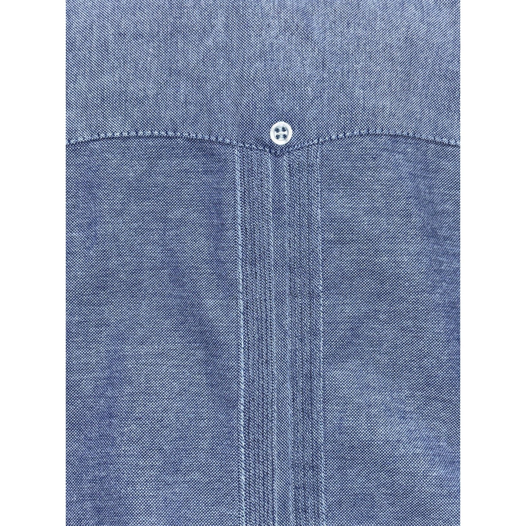 Renato Collezione Men's Blue Guayabera Shirt Size L, photo 7 of 9
