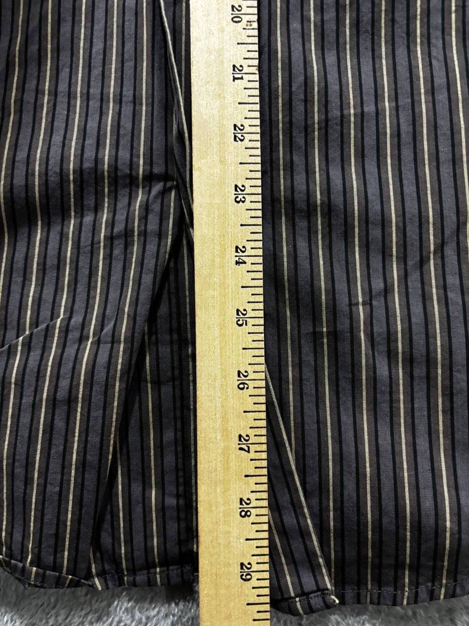 Guy Laroche Men's Brown Striped Dress Shirt 15/38, photo 10 of 10