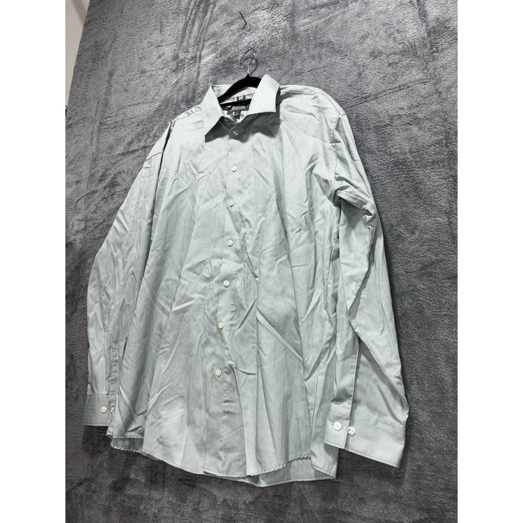 Kenneth Cole Men's Sage Green Dress Shirt 16.5 34/35, photo 2 of 8