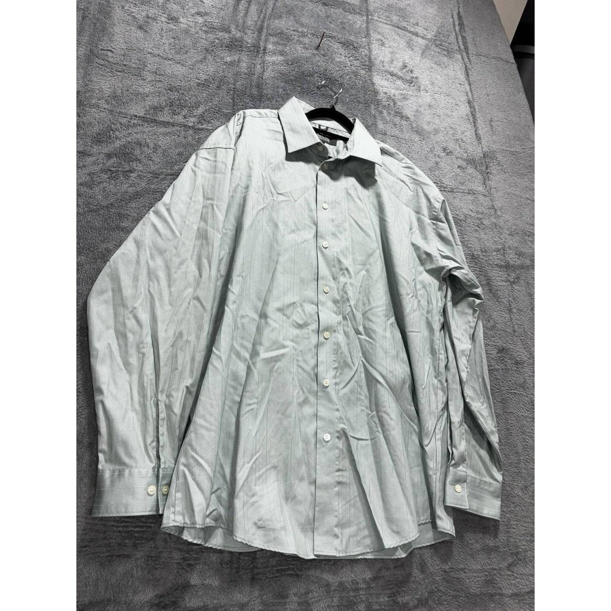 Kenneth Cole Men's Sage Green Dress Shirt 16.5 34/35, photo 3 of 8