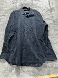 Michael Kors Men's Navy Dot Dress Shirt Size XXL