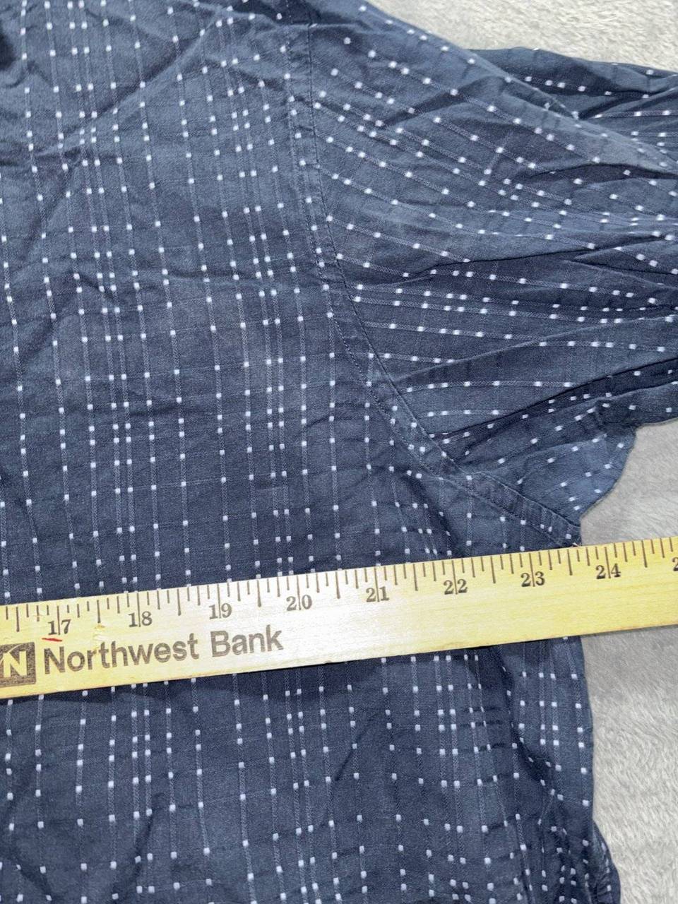 Michael Kors Men's Navy Dot Dress Shirt Size XXL, photo 4 of 9