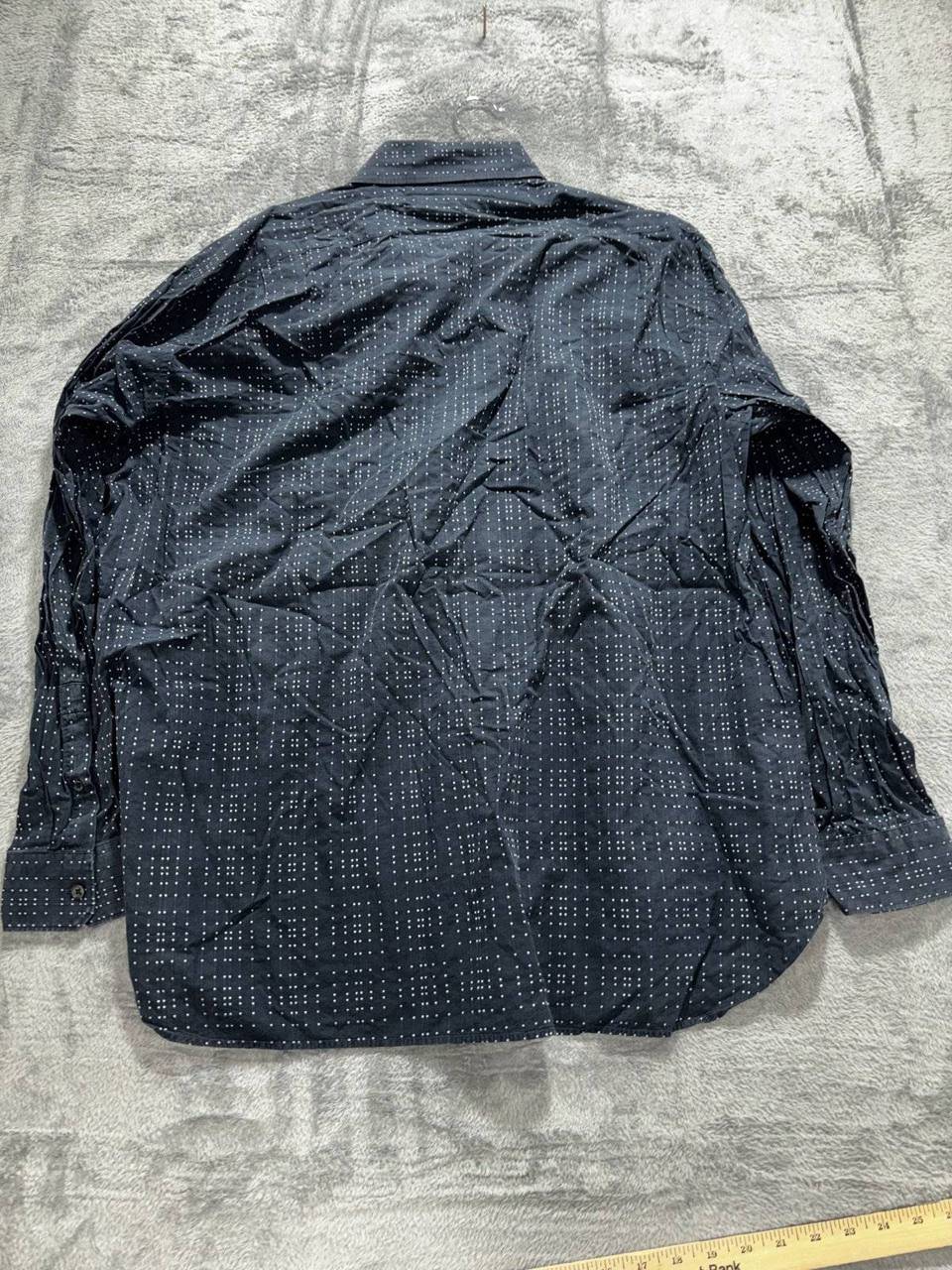 Michael Kors Men's Navy Dot Dress Shirt Size XXL, photo 6 of 9