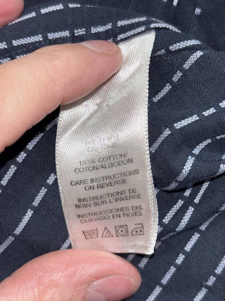 Michael Kors Men's Navy Dot Dress Shirt Size XXL, photo 9 of 9