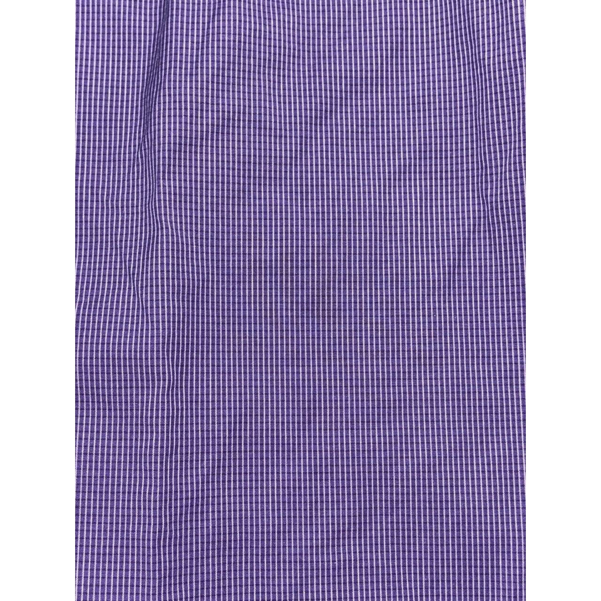 Ike Behar Men's Purple Check Dress Shirt 15.5 34, photo 7 of 10