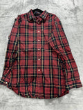 Daniel Cremieux Men's Red Black Plaid Shirt Size L
