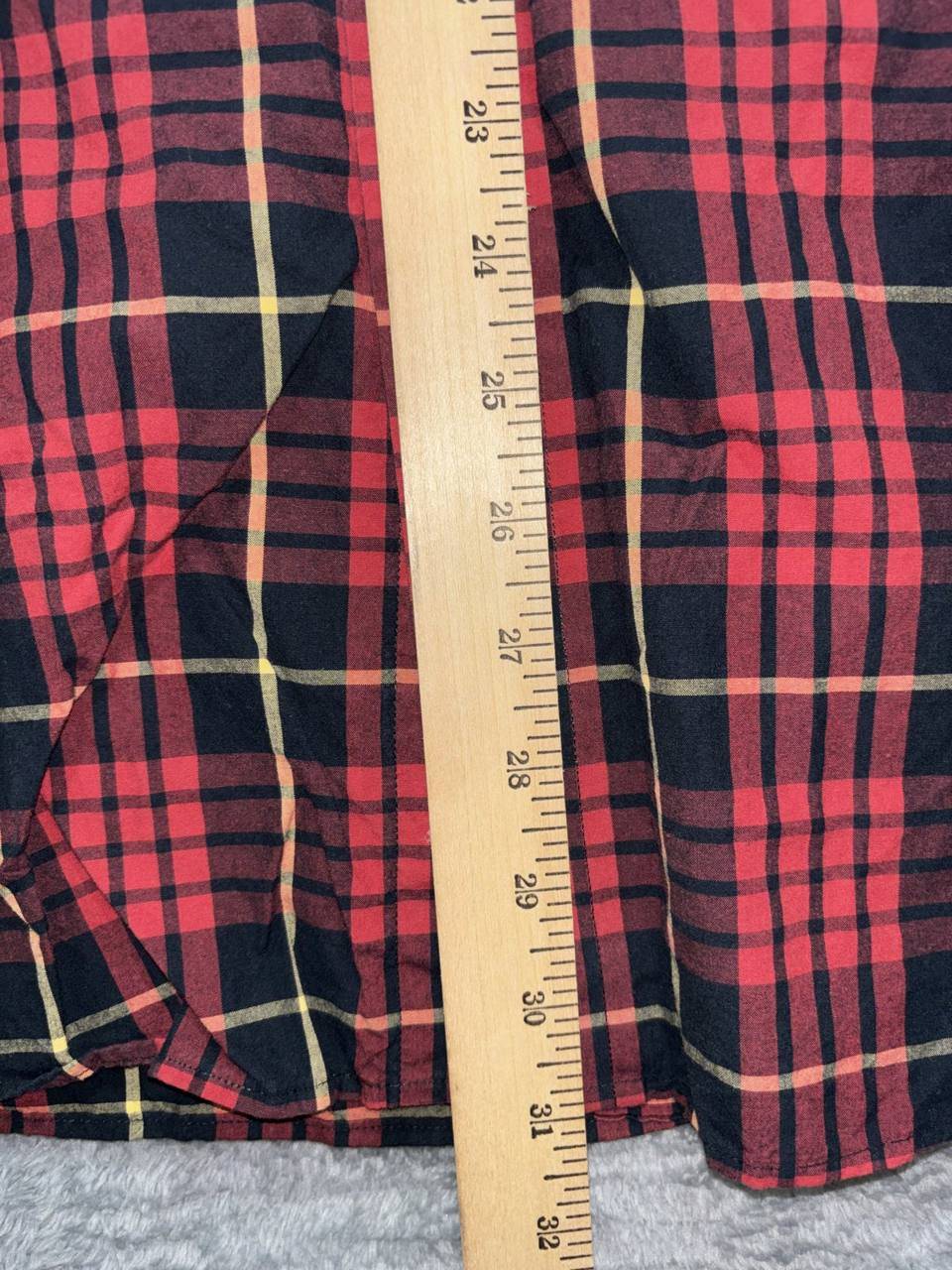Daniel Cremieux Men's Red Black Plaid Shirt Size L, photo 5 of 8