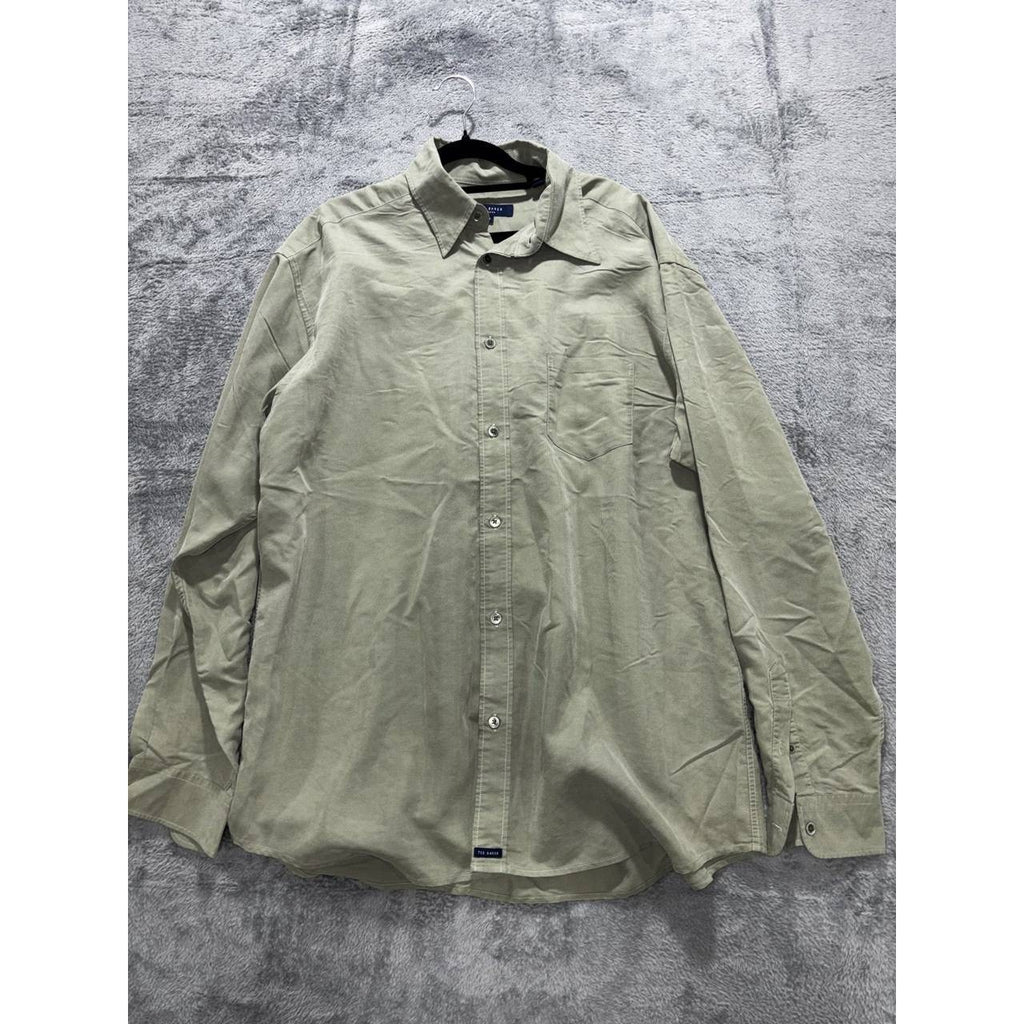 Ted Baker Men's Olive Green Button Down Shirt Size 4