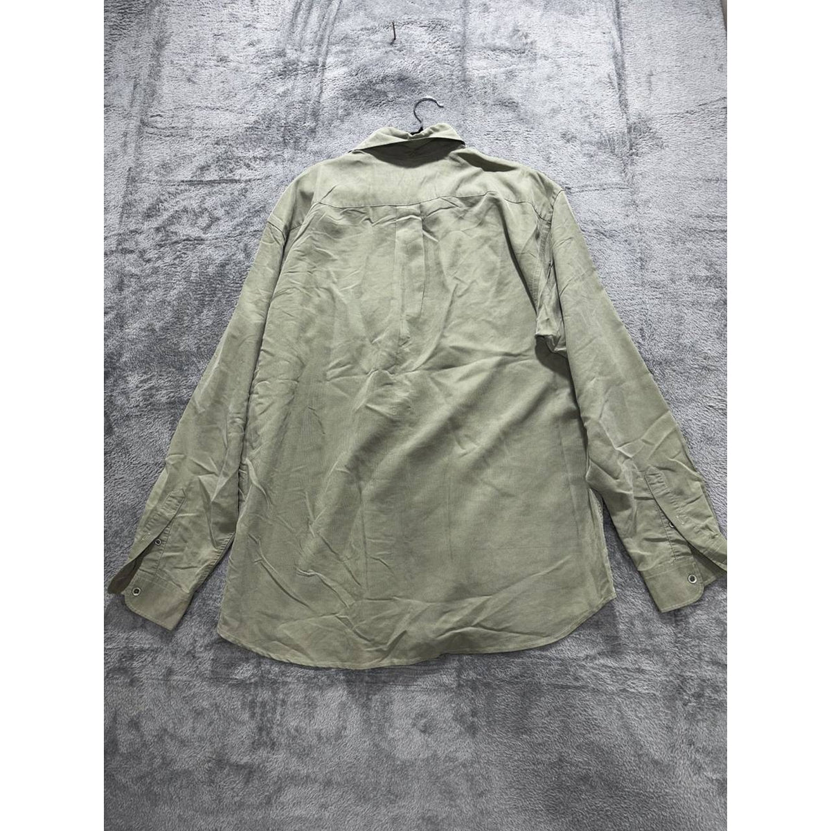 Ted Baker Men's Olive Green Button Down Shirt Size 4, photo 6 of 10
