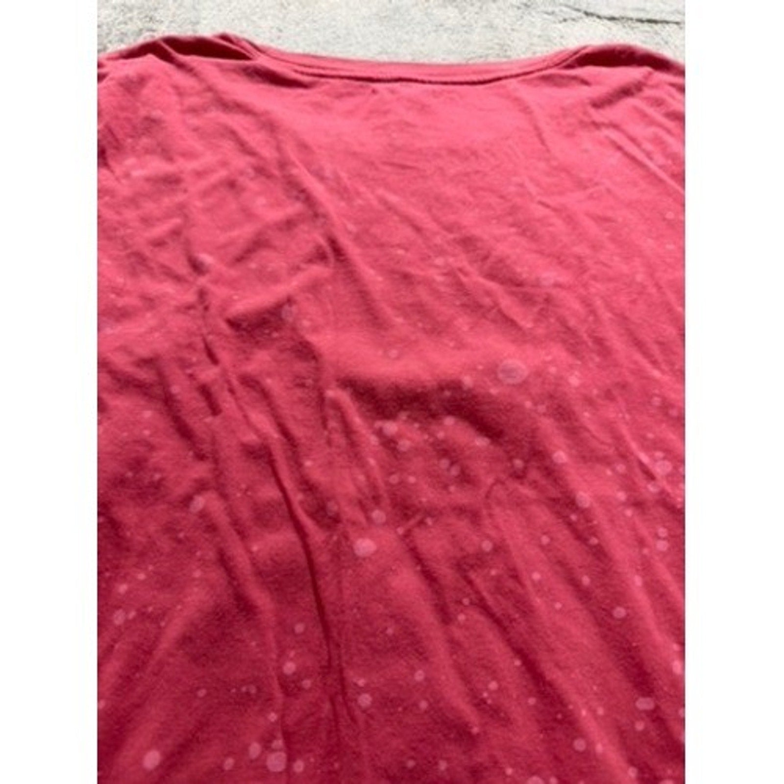 Maurices Womens XXL Pink Heart Graphic Tee Bleach Splatter T-Shirt Boho Casual