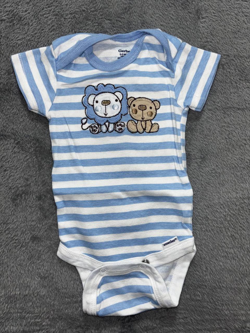 Baby Boy Bodysuits Pants Lot 6 Pieces 0-3M, photo 6 of 20