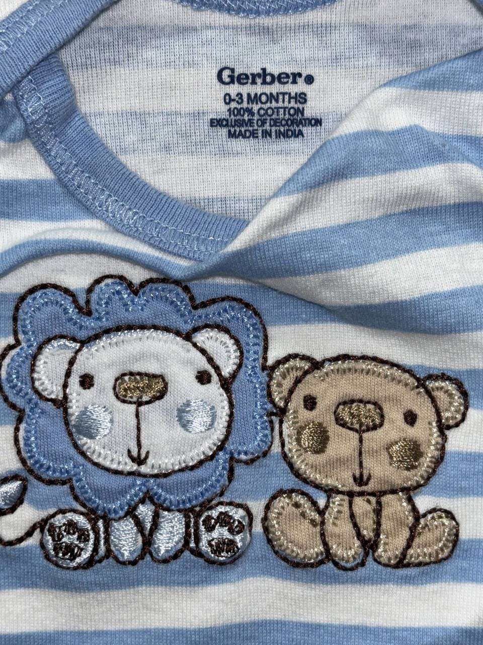 Baby Boy Bodysuits Pants Lot 6 Pieces 0-3M, photo 7 of 20