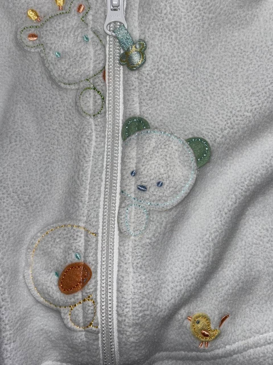 Baby White Yellow Fleece Sleepers Lot 4 Pieces 0-3M, photo 3 of 14