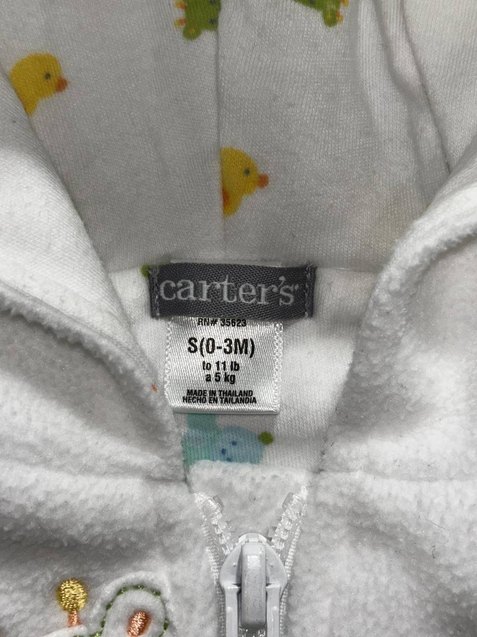 Baby White Yellow Fleece Sleepers Lot 4 Pieces 0-3M, photo 4 of 14