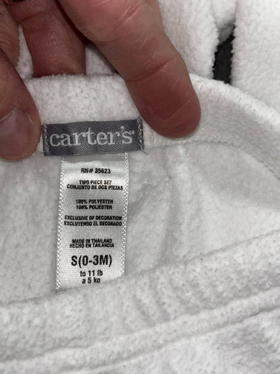 Baby White Yellow Fleece Sleepers Lot 4 Pieces 0-3M, photo 6 of 14