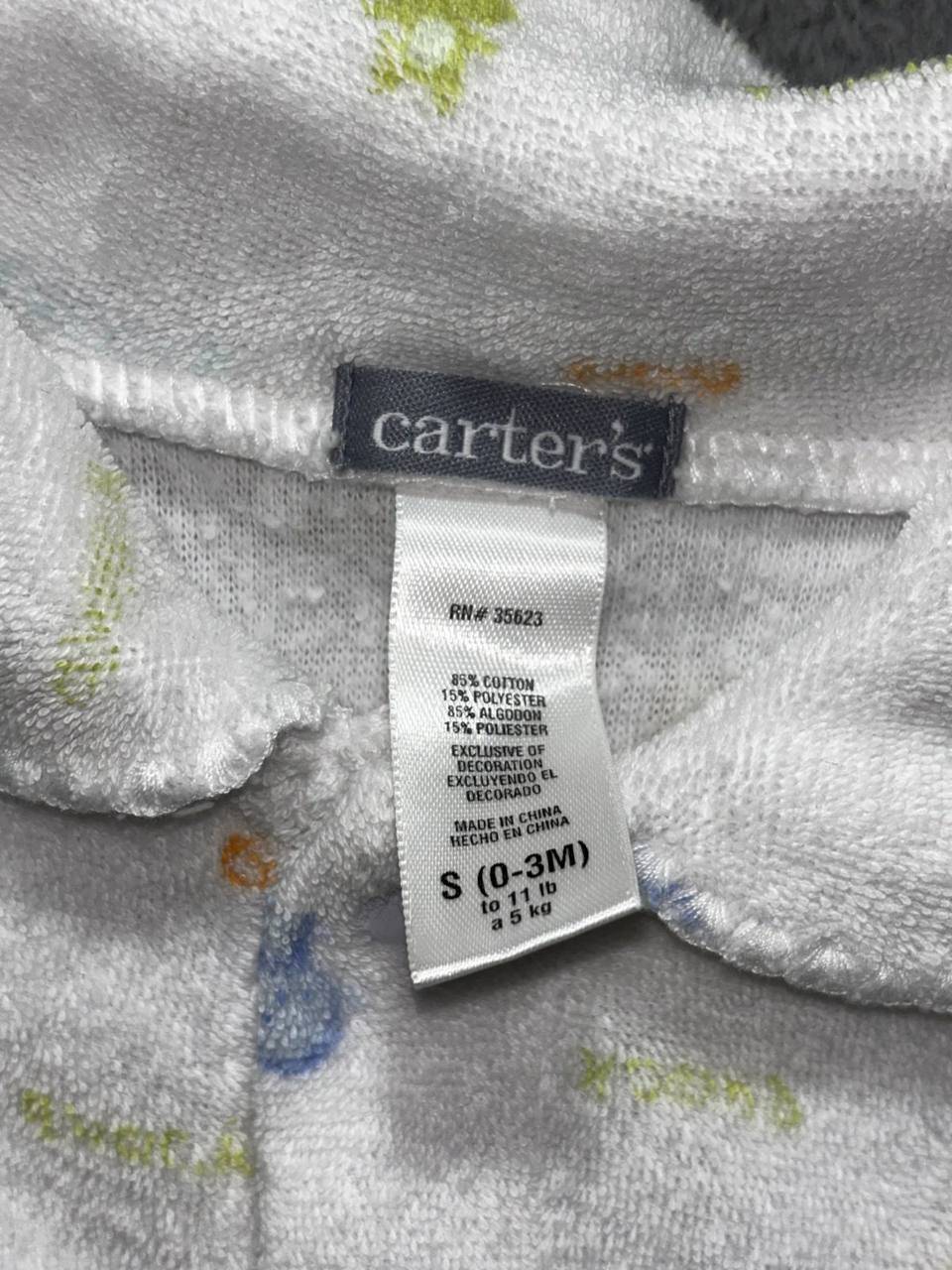 Baby White Yellow Fleece Sleepers Lot 4 Pieces 0-3M, photo 9 of 14