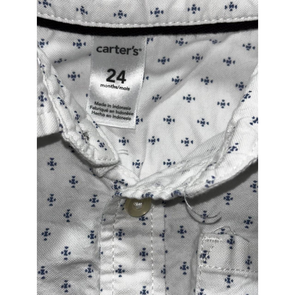 Baby Boy Navy Plaid Shirts Pants Lot 4 Pieces 24M, photo 6 of 14