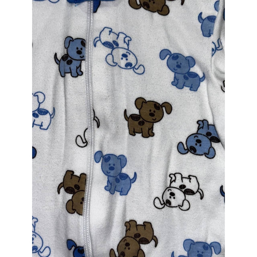 Baby Boy Blue Sleepers Bodysuits Lot 6 Pieces 0-3M, photo 6 of 21