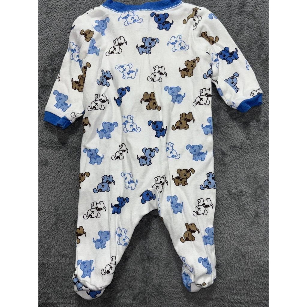Baby Boy Blue Sleepers Bodysuits Lot 6 Pieces 0-3M, photo 8 of 21
