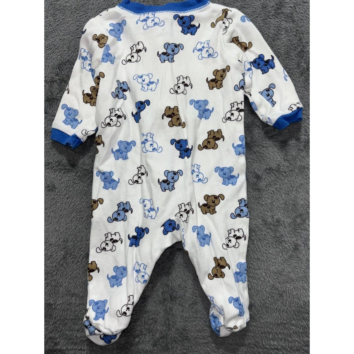 Baby Boy Blue Sleepers Bodysuits Lot 6 Pieces 0-3M, photo 8 of 21