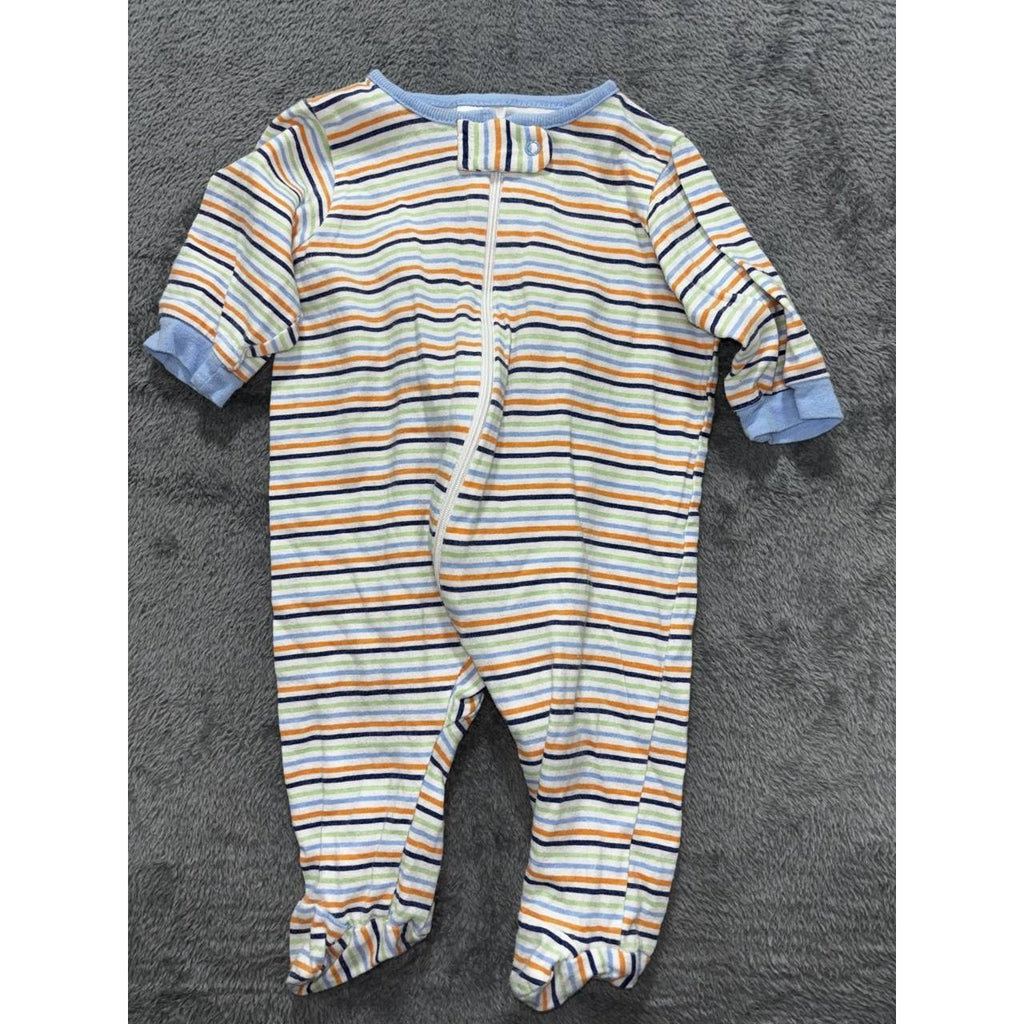 Baby Boy Blue Sleepers Bodysuits Lot 6 Pieces 0-3M, photo 9 of 21