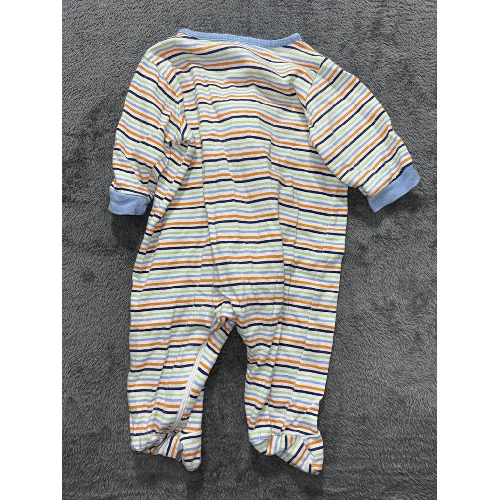 Baby Boy Blue Sleepers Bodysuits Lot 6 Pieces 0-3M, photo 11 of 21