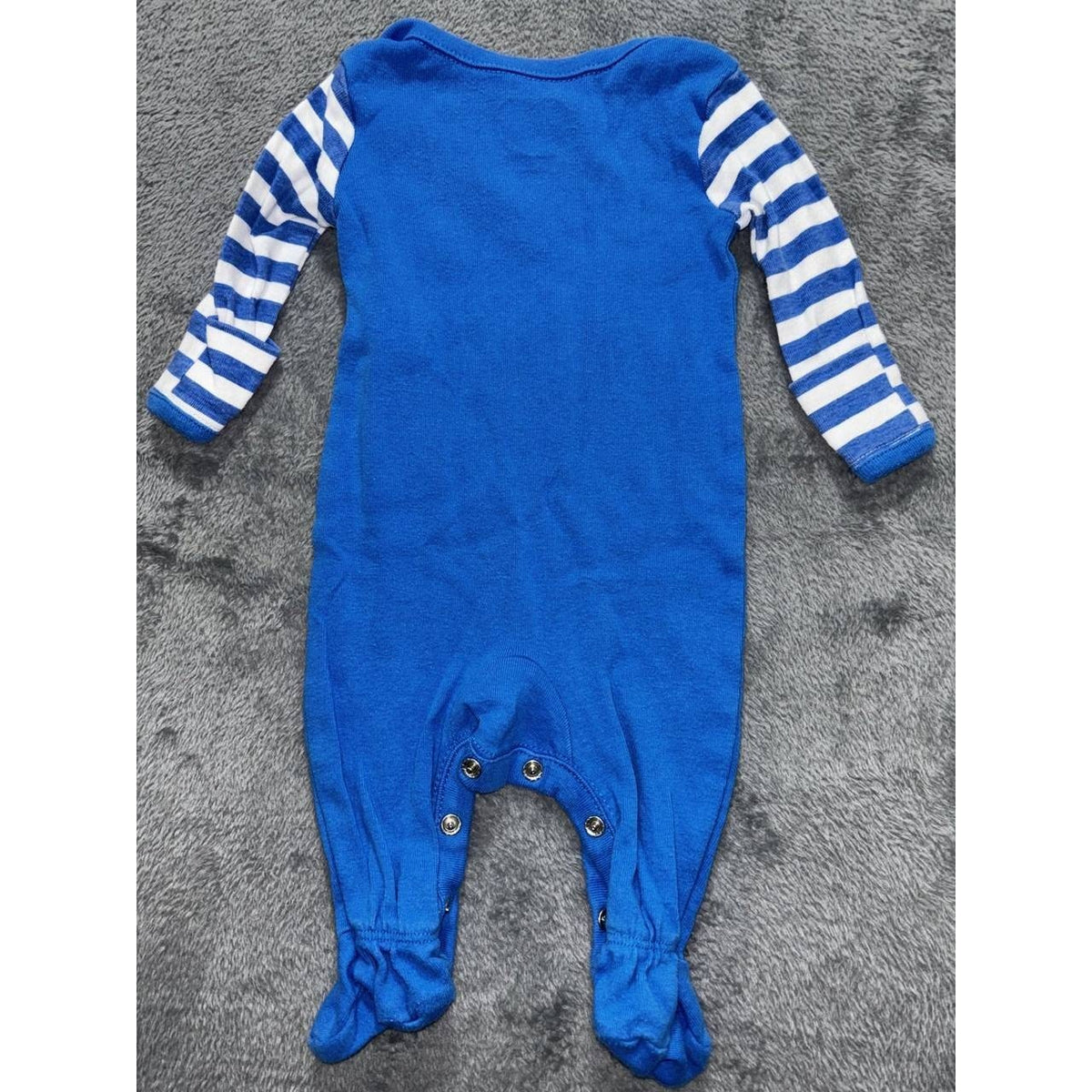 Baby Boy Blue Sleepers Bodysuits Lot 6 Pieces 0-3M, photo 21 of 21