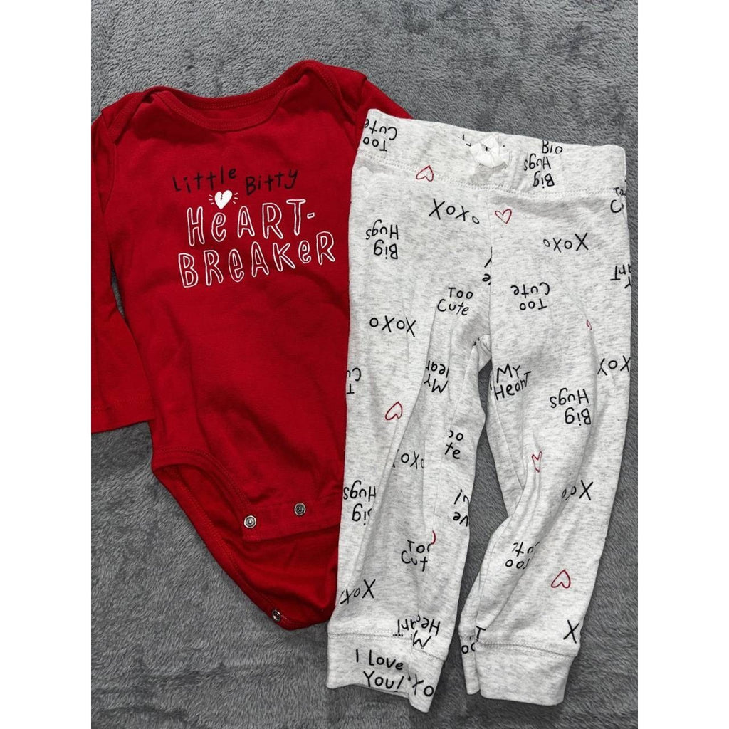 Carter's Baby Red Bodysuits Pants Lot 5 Pieces 18M, photo 2 of 17