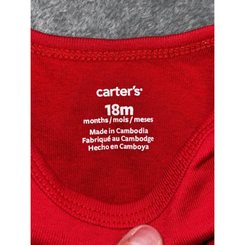 Carter's Baby Red Bodysuits Pants Lot 5 Pieces 18M, photo 4 of 17