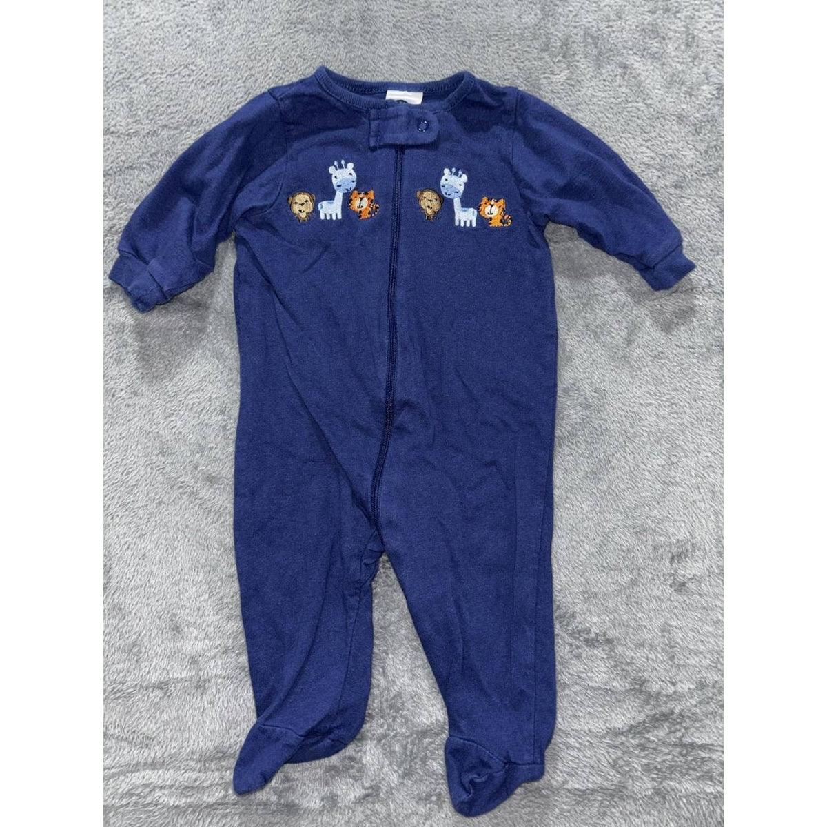 Baby Boy Navy Cream Rompers Lot 5 Pieces 0-3M, photo 2 of 19