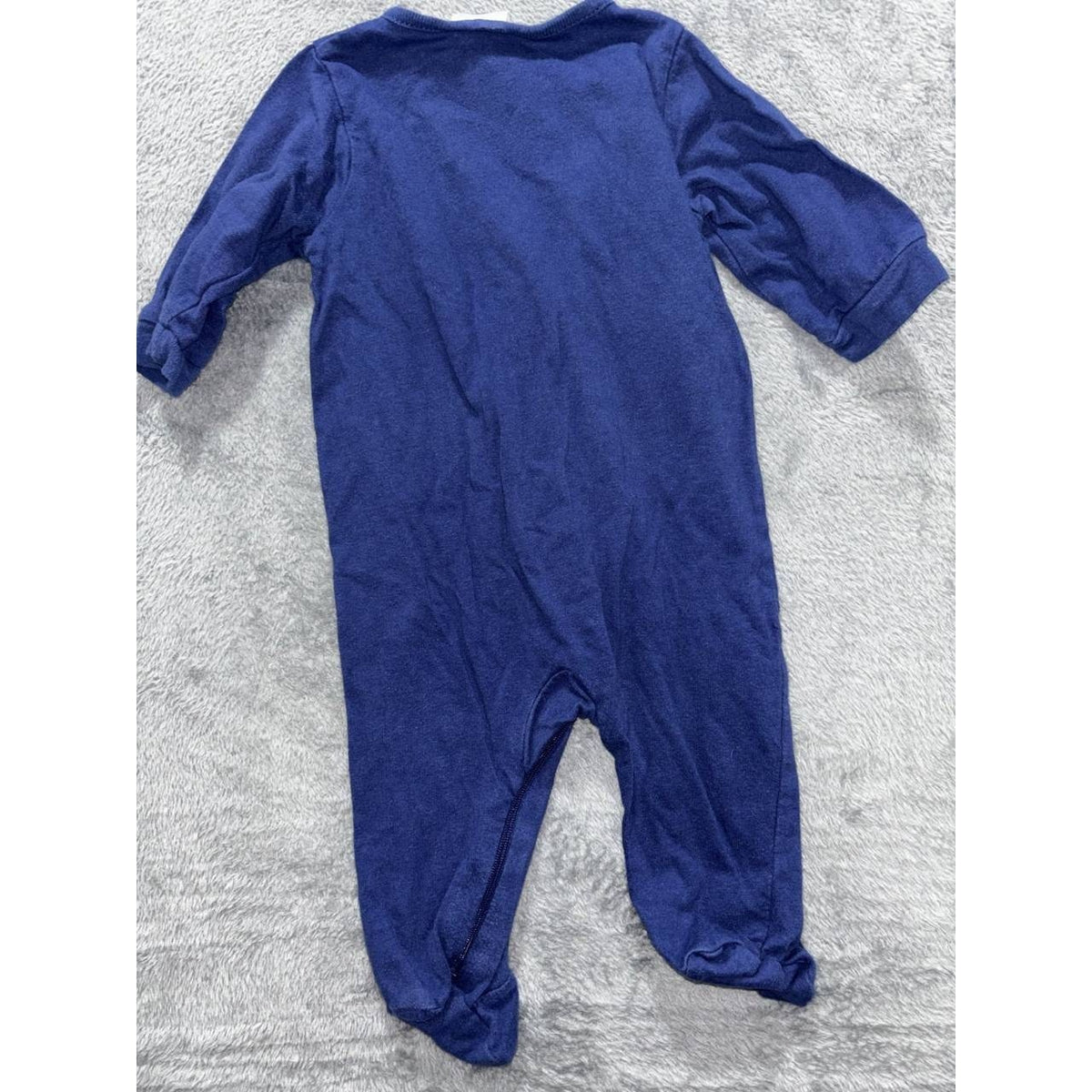 Baby Boy Navy Cream Rompers Lot 5 Pieces 0-3M, photo 5 of 19