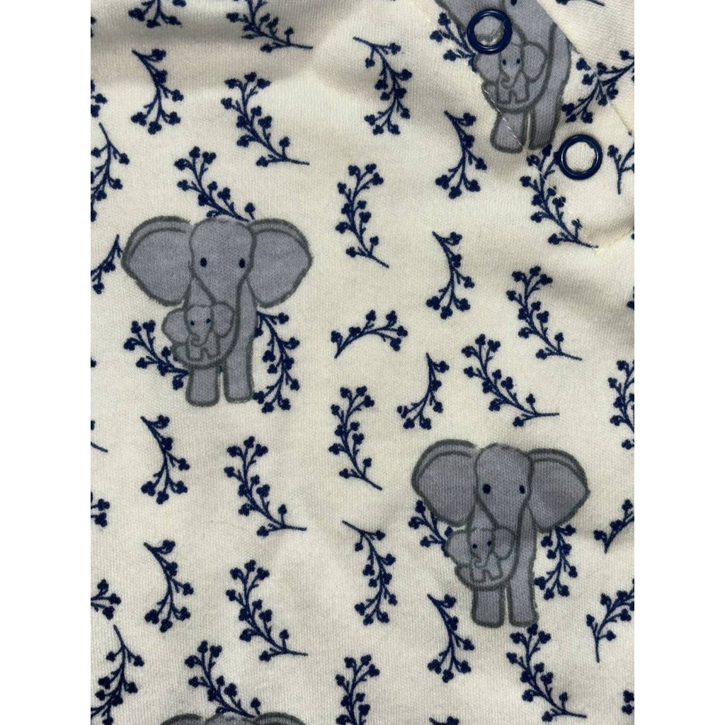Baby Boy Navy Cream Rompers Lot 5 Pieces 0-3M, photo 10 of 19