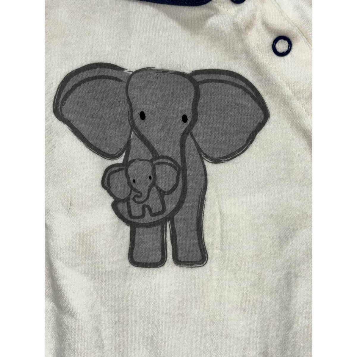 Baby Boy Navy Cream Rompers Lot 5 Pieces 0-3M, photo 14 of 19