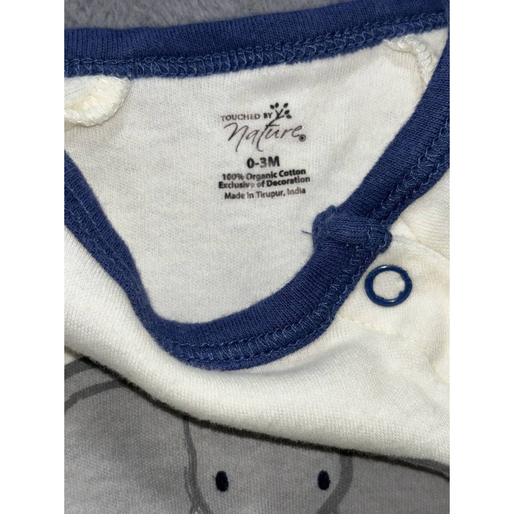 Baby Boy Navy Cream Rompers Lot 5 Pieces 0-3M, photo 15 of 19