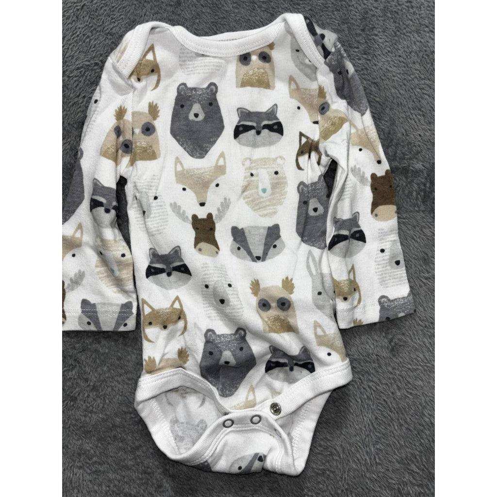 Baby Boy Navy Cream Rompers Lot 5 Pieces 0-3M, photo 17 of 19