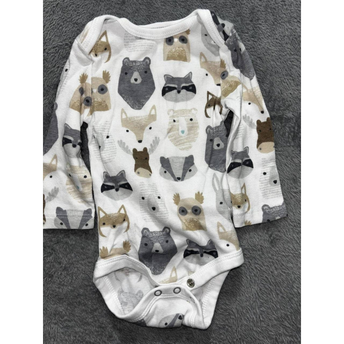 Baby Boy Navy Cream Rompers Lot 5 Pieces 0-3M, photo 17 of 19