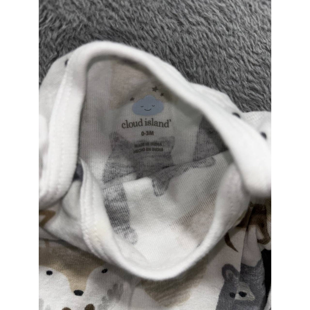 Baby Boy Navy Cream Rompers Lot 5 Pieces 0-3M, photo 18 of 19