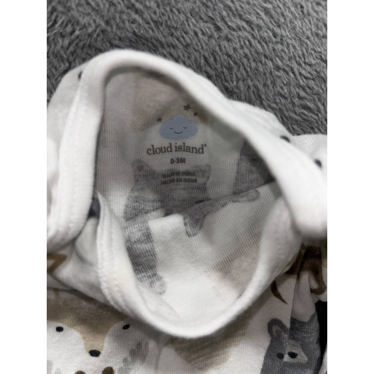 Baby Boy Navy Cream Rompers Lot 5 Pieces 0-3M, photo 18 of 19