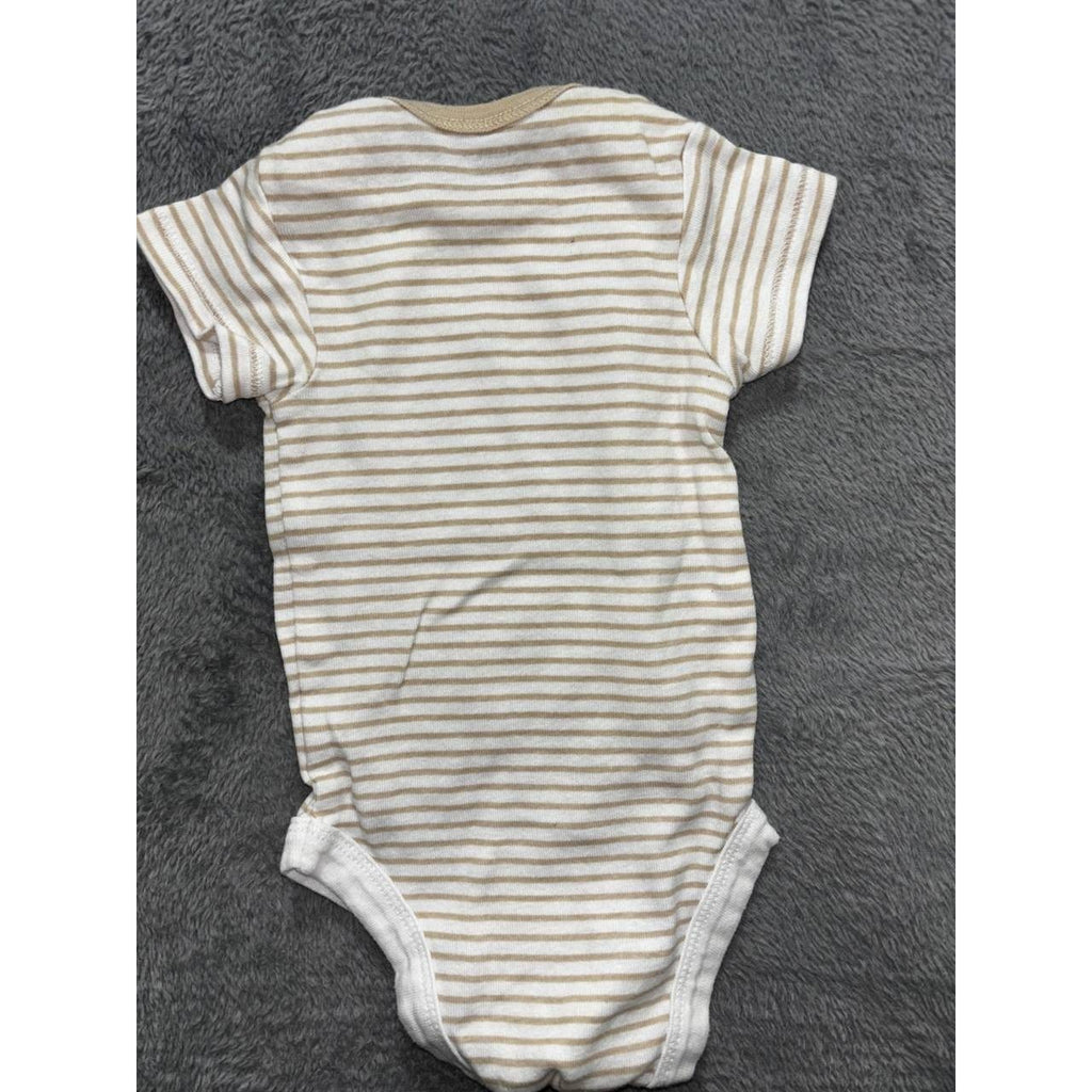 Baby Boy Tan Sleepers Bodysuits Lot 7 Pieces 0-3M, photo 10 of 21