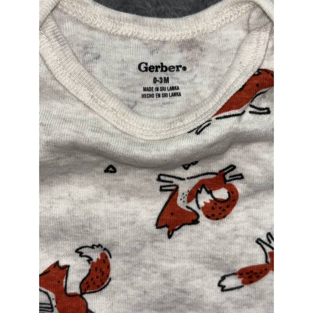 Baby Boy Tan Sleepers Bodysuits Lot 7 Pieces 0-3M, photo 15 of 21