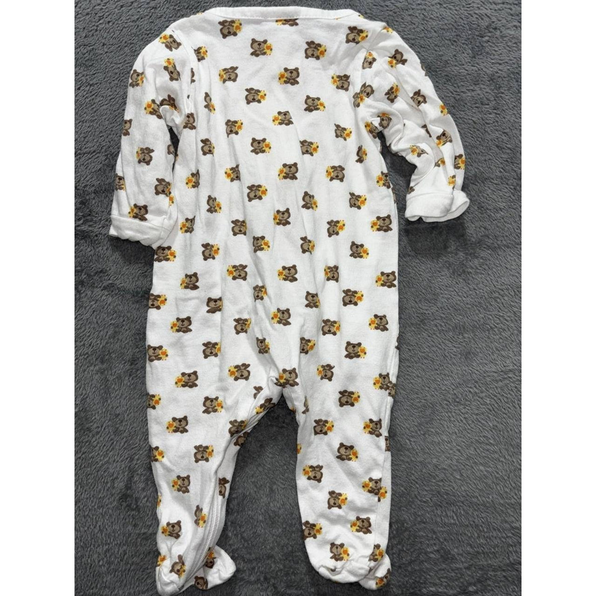 Baby Boy Tan Sleepers Bodysuits Lot 7 Pieces 0-3M, photo 18 of 21